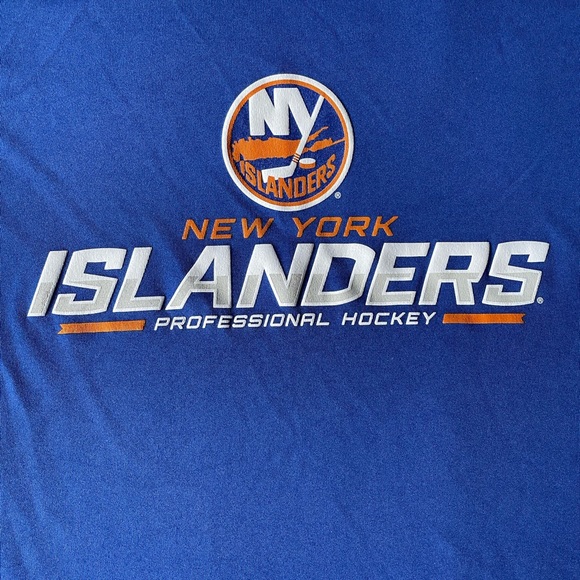 NWT Youth NY Islanders tee. Material is like workout/dri-fit material. - Picture 2 of 3
